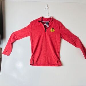 NHL Chicago Blackhawks Youth‎ 1/4 Zip Pullover - L